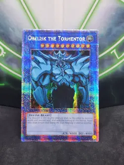 Yugioh Obelisk the Tormentor LC01-EN001 Quarter Century Secret Rare NM - Image 1