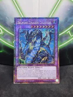 Yugioh Thunder Dragon Colossus RA03-EN036 Quarter Century Secret Rare 1st Ed NM - Image 1
