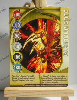 Bakugan Card - Glamour Gate - Gold Gate Card - BA363a - 16/48e - 2008 - Image 1