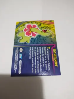 Mint/NMPokemon Card Meganium #154 Johto Series Glossy Topps Blue Label Rare 2001 - Image 2