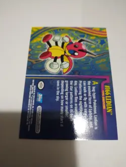 Pokemon Card - Ledian #166 - Johto Series - Topps Non-Foil 2001 Glossy 1st Rare - Image 2