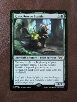 Kona, Rescue Beastie Duskmourn: House of Horror MTG Regular - Image 1