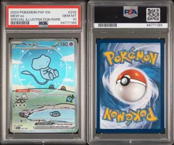 Pokemon TCG - Mew EX 232/091 - Paldean Fates Bubble Mew - SIR - PSA 10 GEM MINT - Image 3