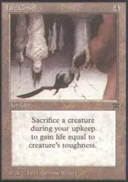 MTG Life Chisel, Legends, Heavily Played, English - Image 1