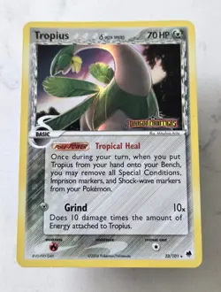 Tropius 23/101 Delta Species Reverse Holo STAMPED Card Dragon Frontiers Pokemon - Image 1