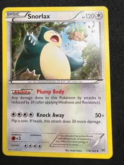 Snorlax 118/162 Uncommon BREAKthrough Pokemon 2015 - Image 1