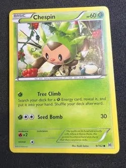 Chespin 9/162 Common BREAKthrough Pokemon 2015 - Image 1