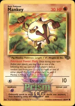 Mankey 55/64 Common Jungle Pokemon - Image 1