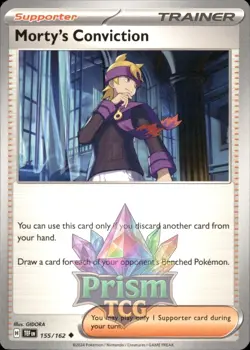 Morty's Conviction 155/162 Uncommon Temporal Forces Pokemon - Image 1