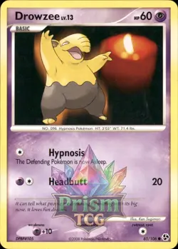 Drowzee 65/106 Common Great Encounters Pokemon - Image 1