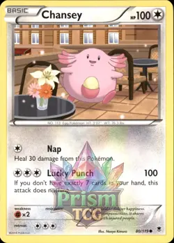 Chansey 80/119 Common Phantom Forces Pokemon - Image 1