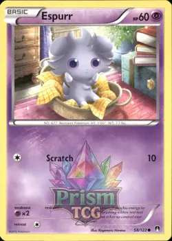 Espurr 58/122 Common BREAKpoint Pokemon - Image 1
