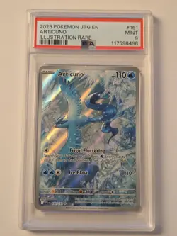 Pokemon Articuno Illustration Rare Holo 161/159 - Sv09 Journey Together - PSA 9 - Image 1