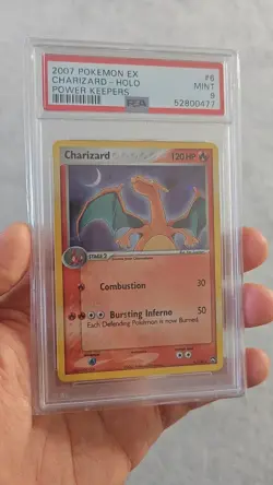 Pokemon Charizard EX Power Keepers Holo Rare #6 PSA 9 Mint - SWIRL 🌀 - Low Pop - Image 2
