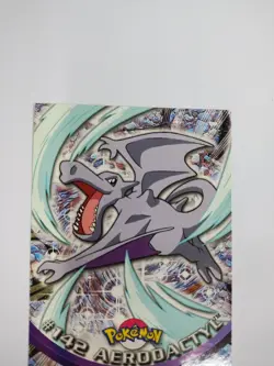 MINT Pokemon AERODACTYL #142 Non-Holo Topps Blue Logo TV Animation Vintage 2000 - Image 2