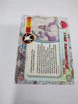 MINT Pokemon AERODACTYL #142 Non-Holo Topps Blue Logo TV Animation Vintage 2000 - Image 3
