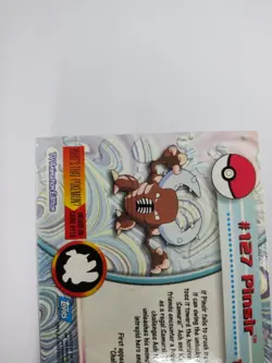 MINT 2000 Topps Pokemon TV Animation Edition Series 3 Non Holo #127 Pinsir - Image 4