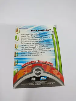 MINT Snorlax #HV14 Pokemon Topps Heroes & Villains Series 2 TV Animation Vintage - Image 2