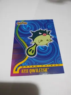 Topps Pokemon Johto League Champions Non Holo Qwilfish #211 - Image 1