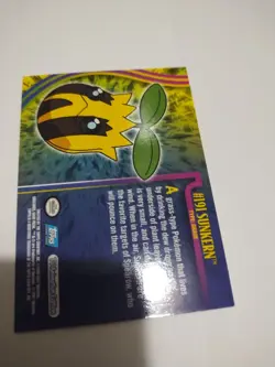 Sunkern Topps Pokemon TV Animation Edition Johto Series 1 #191 2001 - Image 2