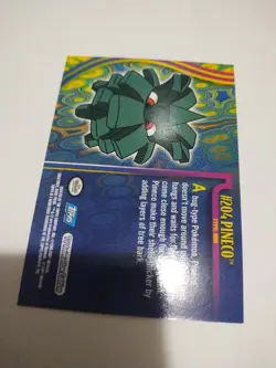 Nm Pokemon Pineco #204 2001 Topps Johto - Image 2