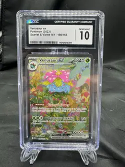 Pokemon Venusaur EX 198/165 Scarlet & Violet 151 CGC GEM MINT 10 Holo 340 HP - Image 1