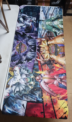Yu-Gi-Oh 6FT Four Player OTS Exclusive Monarchs Table Playmat! New! - Image 1