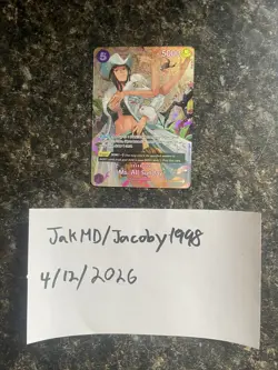 Ms. All Sunday (SP) OP04-064 One Piece Wings of the Captain Super Rare Near Mint - Image 1