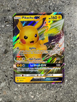 Pokemon TCG Cards Pikachu GX SM232 Black Star Promo Holo NM-M - Image 1