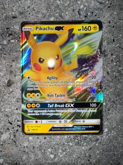 Pokemon TCG Cards Pikachu GX SM232 Black Star Promo Holo NM-M - Image 3