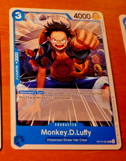 ONE PIECE ENGLISH CARD GAME CARTE CARTE LUFFY OP15-051 EN MINT 2026 - Image 1