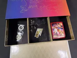 Pokemon Card Charizard UPC Sword & Shield OPENED Pins Sleeves NO PACKS - Image 5