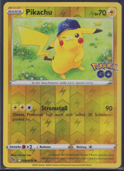 Pikachu 028/078 Reverse Holo - Pokemon Go - DE - NM/EX - Pokemon TCG Karte - Image 1