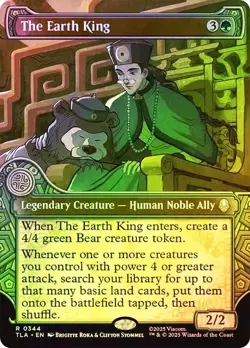 The Earth King Foil Borderless Avatar: The Last Airbender NM MTG - Image 1
