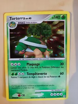 Carte Pokemon Torterra 17/130 Holo Diamant & Perle DP Base FR - Image 1