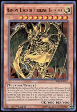 Hamon, Lord of Striking Thunder DUSA-EN097 Ultra Rare Duelist Saga Yu-Gi-Oh NM - Image 1