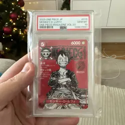 Red Luffy Promo Magazine PSA10 St21-014 JP One Piece TCG Card Game - Image 1