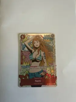 One Piece TCG Card Wings Of The Captain OP06 - ST01-007 Nami TR Treasure Rare - Image 1