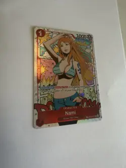 One Piece TCG Card Wings Of The Captain OP06 - ST01-007 Nami TR Treasure Rare - Image 2