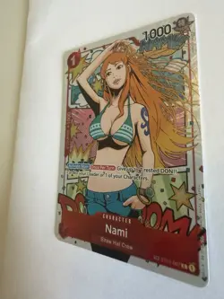 One Piece TCG Card Wings Of The Captain OP06 - ST01-007 Nami TR Treasure Rare - Image 3