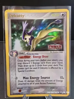 Pokemon TCG Delcatty Power Keepers 8/108 Holo Rare Reverse Holo Stamped Card NM - Image 1