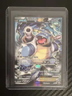 POKEMON TCG BLASTOISE EX Black Star Promo Holo Full Art Card XY122 - Image 4