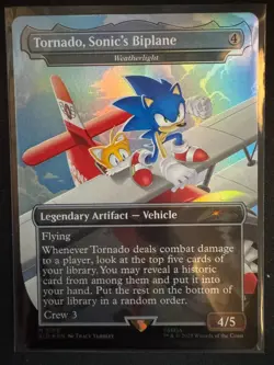 Tornado, Sonic's Biplane - Weatherlight Secret Lair Drop (FOIL) - Image 1