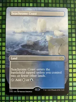 MTG Seachrome Coast #374 Borderless Rare Phyrexia: All Will Be One (ONE) - Image 2