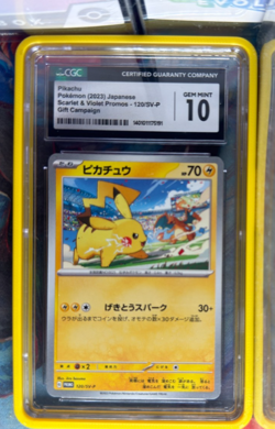 The Pokemon Company Pokemon TCG Pikachu 120/SV-P JP Promo 2023 CGC 10 - Image 1