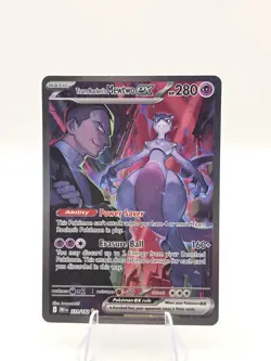 Pokemon Team Rocket’s Mewtwo ex 231/182 Destined Rivals SIR NM - Image 1