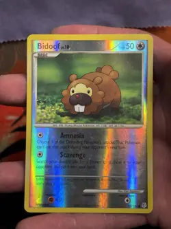 Bidoof 70/130 Diamond and Pearl Reverse Holo Pokemon TCG Played Condition - Image 4