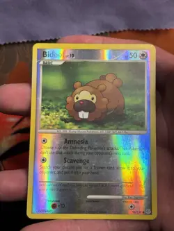 Bidoof 70/130 Diamond and Pearl Reverse Holo Pokemon TCG Played Condition - Image 5
