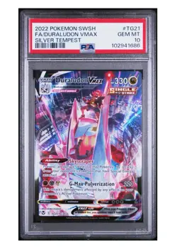 Pokemon 2022 Silver Tempest Duraludon VMAX TG21/TG30 Full Art PSA 10 - Image 1