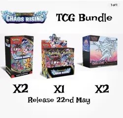 Pokemon Center Chaos Rising PRE ORDER Bundle – 2 ETB + Booster Box + 2 Bundles - Image 1